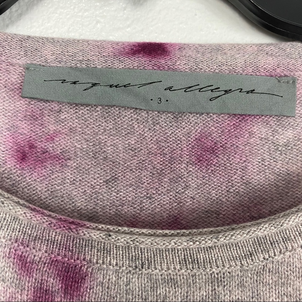 RAQUEL ALLEGRA Tie Dye Cashmere Slim Sweater Pink - Picture 10 of 15